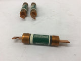 Reliance ECNR 70 Dual Element Fuse 70 amp 250 volts Lot of 3