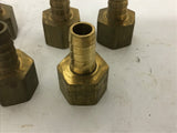 Brass Hose Fitting 3/4'' lot of 5