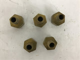 Brass Hose Fitting 3/4'' lot of 5