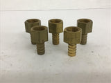 Brass Hose Fitting 3/4'' lot of 5