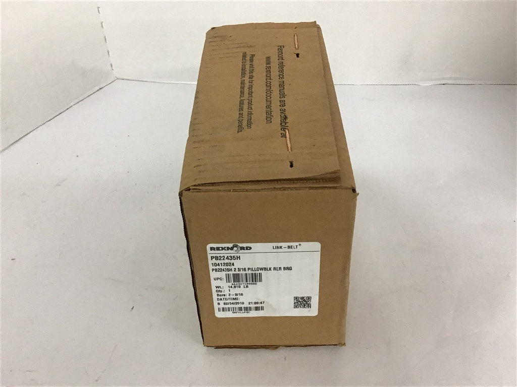 Rexnord PB22435H 2-13/16'' Pillow Block Bearing – BME Bearings and Surplus