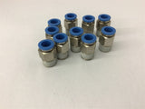 Festo Quick Connect Couplings 3/8" Pipe x 10 Lot of 10