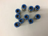 Festo Quick Connect Couplings 3/8" Pipe x 10 Lot of 10