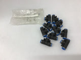 Festo Quick Connect 10x10x10 Tee Lot of 10