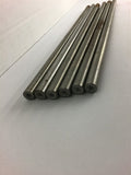 11 1/2" Long Metal Rods 3/8" OD 1/8" one sided Threaded Hole Lot of 6