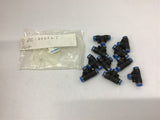 Festo 6 x 6 x 6 Tee Fittings Lot of 9 Pcs