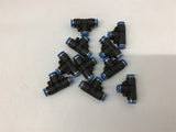 Festo 6 x 6 x 6 Tee Fittings Lot of 9 Pcs