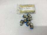 Festo 1/4 Pipe x 10mm Quick Couple Adaptor Lot of 7 Pcs