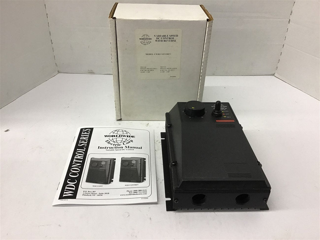 Worldwide WDCCONTREV Variable Speed DC Control 90/180 VDC 253G-200E-29