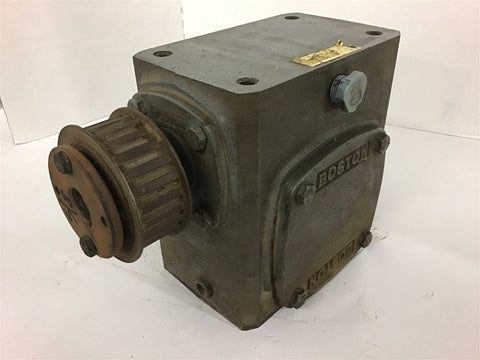 Boston 724-60-G 60:1 Ratio Left Angle Gear Reducer .640 Input HP 890 lb-in Torqu