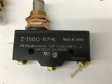 Omron Z-15GQ-B7-K Limit Switch 15 A 125 250 or 480 Volts Lot of 2