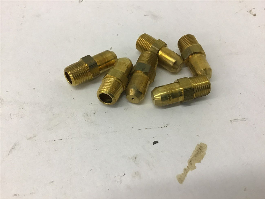 Brass Fittings 1/8" Pipe x 1.20 mm Lot of 6