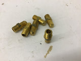 Brass Fittings 1/8" Pipe x 1.20 mm Lot of 6