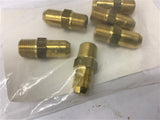 Brass Fittings 1/8" Pipe x 1.25mm Lot of 6