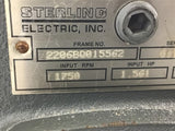 Sterling Electric 2206BQ015562 15:1 Ratio Left Angle Gear Reducer 1.561 In HP