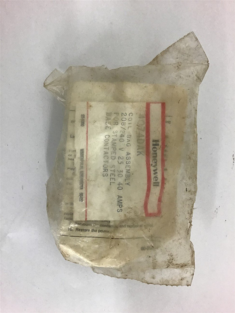 Honeywell 4074Dak 208/240 Volts 25 30 40 Amps Coil Bag Assembly