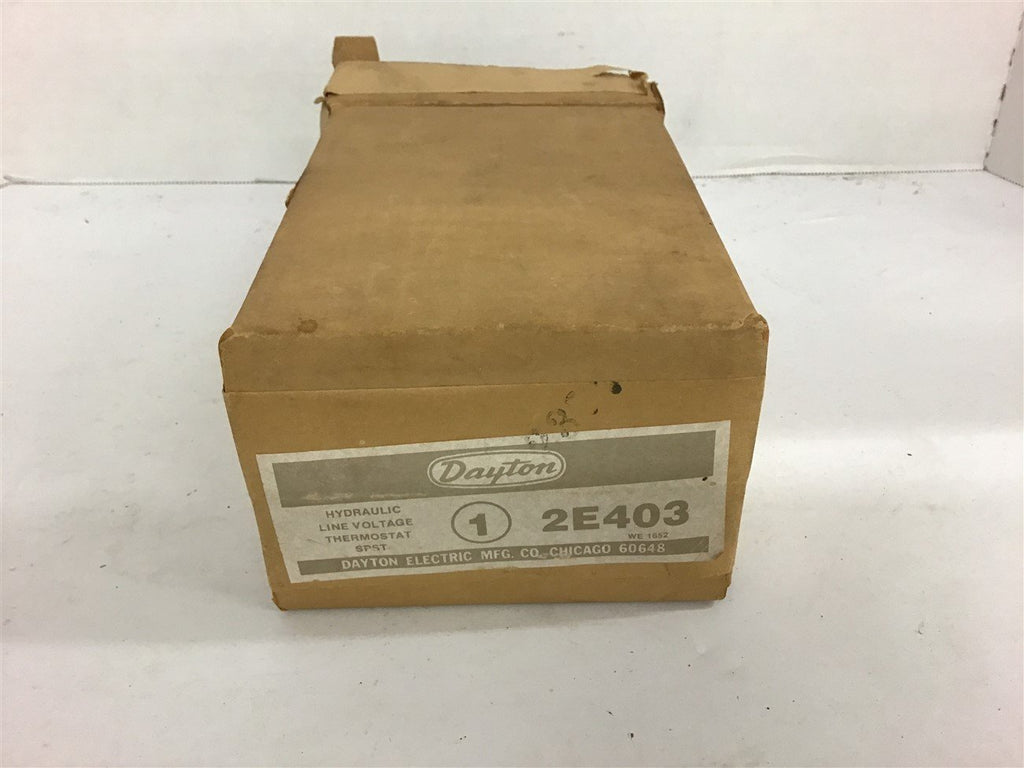 Dayton 2E403 Hydraulic Lone Voltage Thermostat SPST