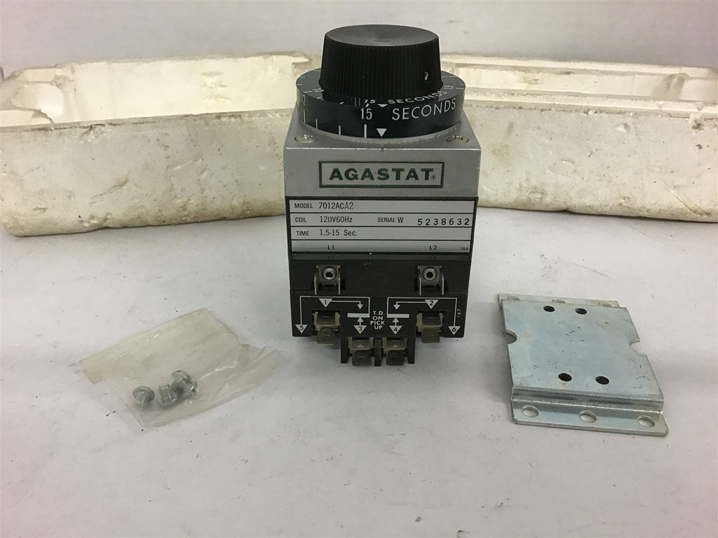 Agastat 7012ACA2 1.5-15 Sec Timer 120 Volt Coil