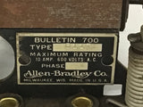 Allen-Bradley B117 10 Amp Relay 600 volts