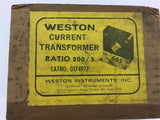 Weston 0174977 Current Transformer 200/5 Ratio