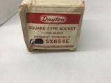 Dayton 5X854E Square-Type Socket 11-Pin Quick Connect Terminals