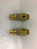 Check Valve 1/2'' Ferrell Male x 1/8'' Pipe Female Lot of 2