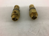 Check Valve 1/2'' Ferrell Male x 1/8'' Pipe Female Lot of 2