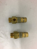 Check Valve 1/2'' Ferrell Male x 1/8'' Pipe Female Lot of 2