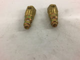 Check Valve 3/8'' Ferrell and 1/2'' Pipe and 1/8'' Female Pipe Lot of 2