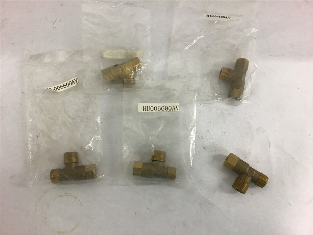 Brass Valve 3/8'' Pipe X 3/8'' Ferrell Lot of 5