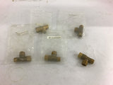 Brass Valve 3/8'' Pipe X 3/8'' Ferrell Lot of 5