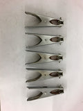 Spring Loaded Clamps 2'' Opening 6-3/4'' Long 25lb Opening Strength 1 lot of 5