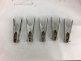 Spring Loaded Clamps 2'' Opening 6-3/4'' Long 25lb Opening Strength 1 lot of 5