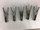 Spring Loaded Clamps 2'' Opening 6-3/4'' Long 25lb Opening Strength 1 lot of 5