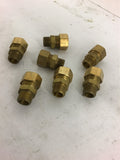 1/2'' Pipe X 3/4'' w/ Ferrell Brass Fitting lot of 7