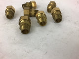 1/2'' Pipe X 3/4'' w/ Ferrell Brass Fitting lot of 7