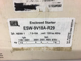 Weg ESW 9V18A R29 Enclosed Starter 3ph Nema 1 7.0 10A 120Vac 60Hz 1/2Hp