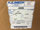 A.O. Smith 486 1/4 HP Split Capacitor Motor 1100 Rpm 2 Spd