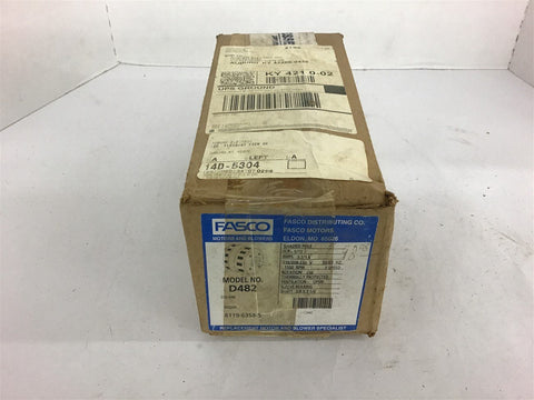 Fasco D482 1/15 Hp shaded Pole Motor 115/208-230 Volts 1550 Rpm 1 Speed