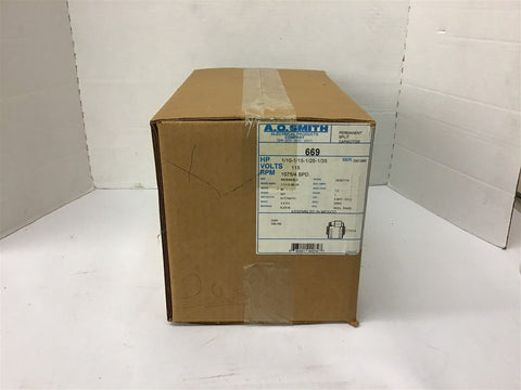 A.O. Smith 669 1/10-1/15-1/25-1/35 HP Split Capacitor motor 115 volts 1075 Rpm