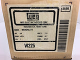 Weg MK46RLAT1 W225 1/4 HP AC Motor 230 Volts 1075 Rpm 48Y Single Phase