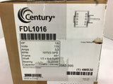 Century FDL1016 1/6 HP 115 Volts 1075 Rpm 3 SPeed 48Y 3.2 Amps