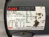 Ajax YVC56T17F381A 1/3 HP AC Motor 208-230/460 volts 1800 Rpm 4P 56 Frame