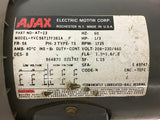 Ajax YVC56T17F381A 1/3 Hp Ac Motor 208-230/460 Volts 1725 Rpm 4P