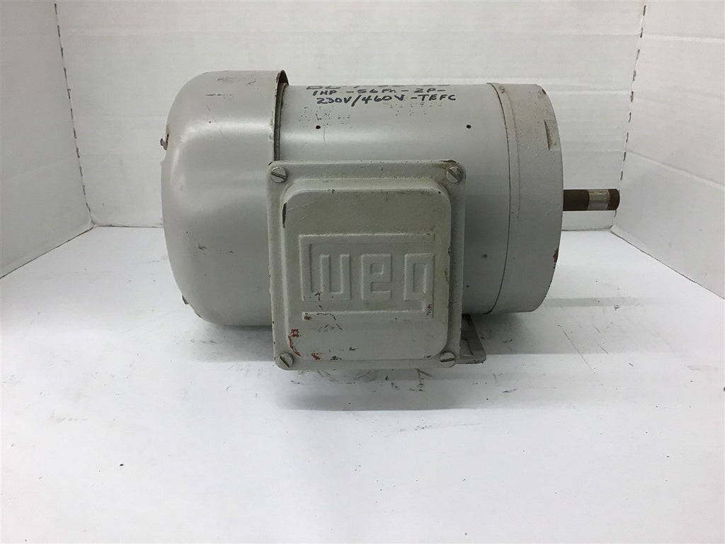 Weg BL-1-36-56 1 Hp AC Motor 230/460 volts 3600 Rpm 2P 56 Frame