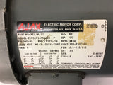 Ajax ZVC56T34F5520B 1/2 HP AC Motor 208-230/460 volts 3600 Rpm 2P 56C Frame