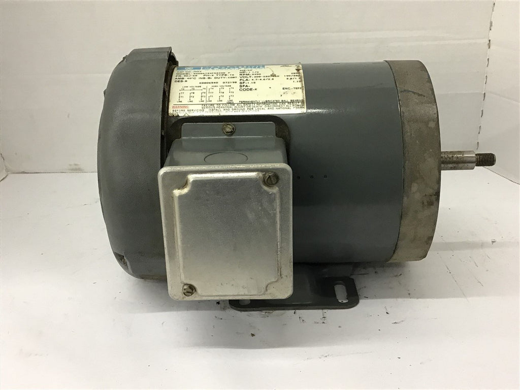 Marathon 5VH56T34F5345B 1 1/2 Hp AC Motor 208-230/460 volts 3600 Rpm 2P