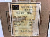 Weg 12-36-56 1/2 HP AC Motor 115/208-230 Volts 56B Frame single Phase 3600 RPM