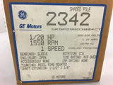 GE 5KSP298G3004CT 1/20 HP AC Motor 208-230 volts 1550 Rpm 1 Speed