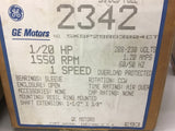 Ge 5KSP290G3004CT 1/20 HP AC Motor 208-230 Volts 1550 Rpm